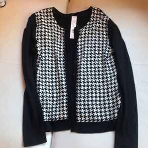 Houndstooth cardigan
